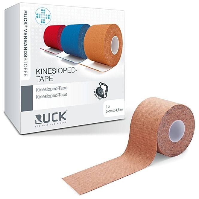 Ruck Kinesiopedtape, Kinesio Tape, Kinesiologie 4,6 mtr. Beige