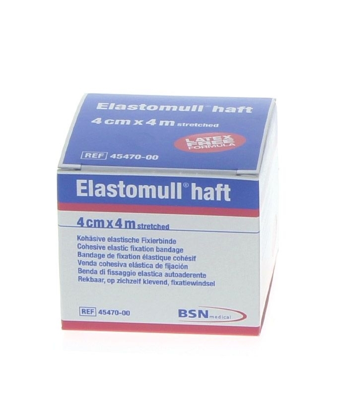 4cm breite Elastomull haft Binde, elastische Fixierbinde, selbsthaftend Schnellverband 4 cm