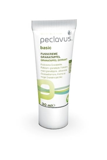 Peclavus Basic Fußcreme Granatapfel, Fusspflegecreme gegen Hornhautbildung 30 ml