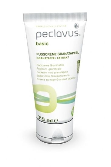 Peclavus Basic Fußcreme Granatapfel, Fusspflegecreme gegen Hornhautbildung 