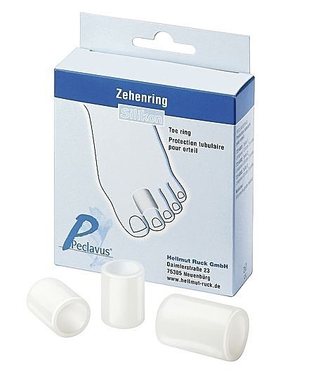 RUCK silc Zehenring, Silikon, bei Hammerzeh, auch als Fingerschutz, Druckschutzringe, 2 Stück Gr. 3