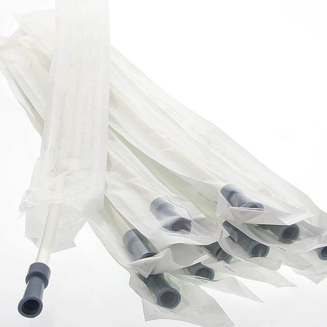 10 Stück flexible Nelaton mit Luer-Lock Anschluss, Kosmetex Einlaufhilfe mit Farbcode grau 8,4 mm, grau