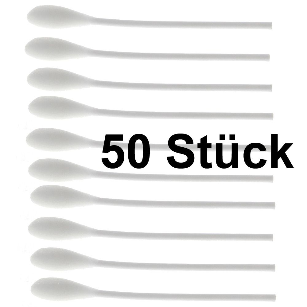 Isopropanol Reinigung-stäbchen, grosser Wattekopf 2x1cm, Stab 10 cm lang, mit Alkohol vorgetränkt, Kosmetex 50 Stück
