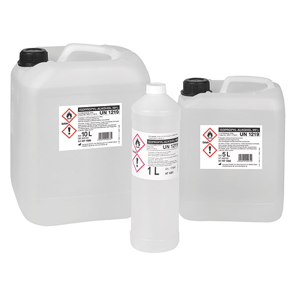Alkohol f. medizinische Zwecke, Isopropanol 99% Isopropylalkohol, IPA 99 Prozent zur medizinischen Desinfektion und Reinigung. 