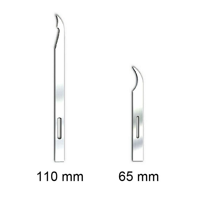 100x Scharfe Fadenziehmesser, 65 mm, Stitch Cutter - Fadenmesser 