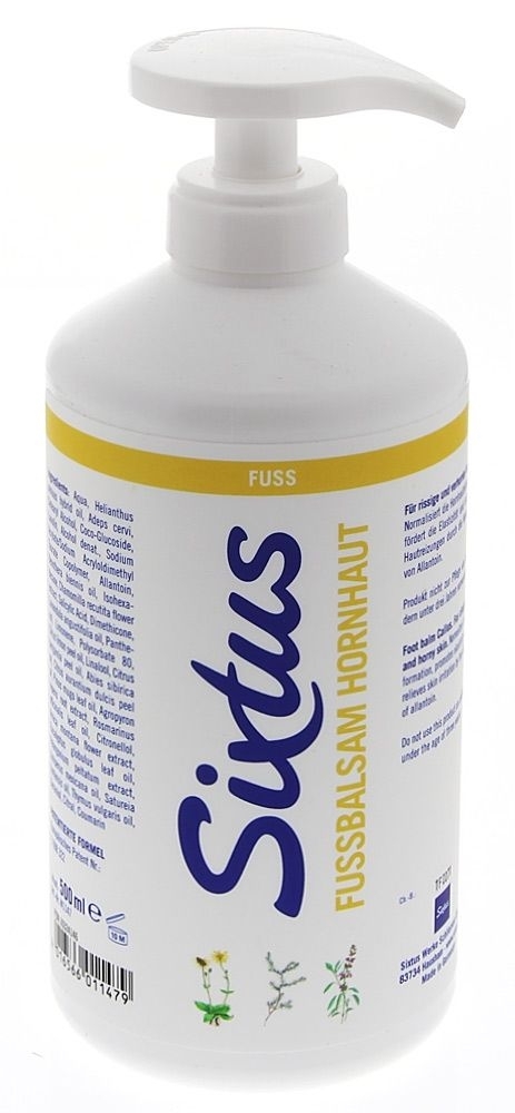 Sixtus wohl Fußbalsam Hornhaut, Balsam, regeneriert und pflegt rissige und beanspruchte Füße 
