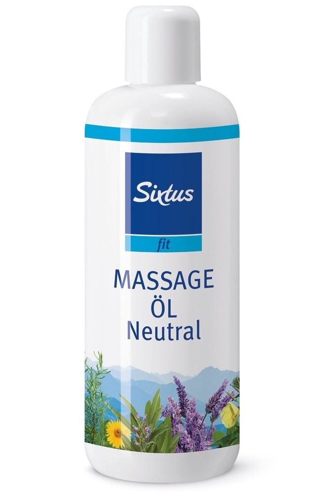 Sixtus fit Massageöl Naturreines Öl für die Massage, parfümfrei, mit und ohne Duft, 500ml Neutral