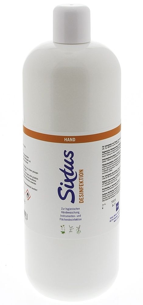 Sixtus med Sixtan Desinfektion für Hände 1000ml Flächen und Instrumente 