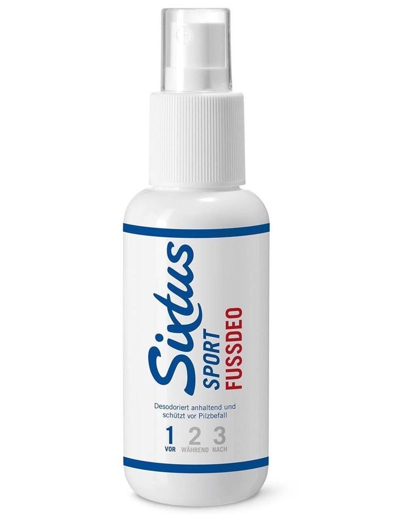 Sixtus Sport Fuss-Deo Pumpzerstäuber Kühlendes Fußdeo, 100 ml 