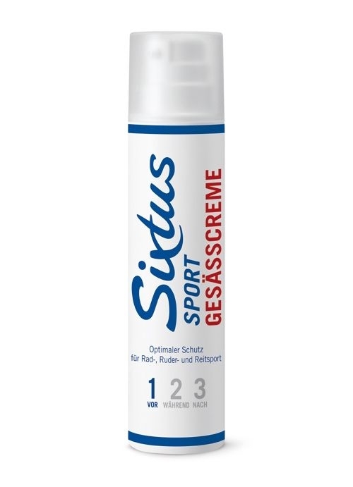 Sixtus SPORT Gesässcreme, Radlercreme, Popocreme, gegen Wundscheuern (nicht nur) im Gesässbereich 