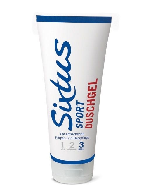Sixtus SPORT Duschgel, 200ml, die erfrischende Körper- und Haarpflege nach dem Sport 