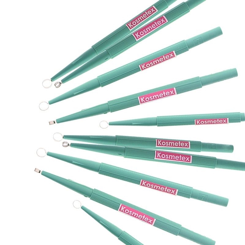 10x 4mm Hautkürette, scharfe Kai Kürette für die Kürettage, Kosmetex Hautcuretten, Curette 
