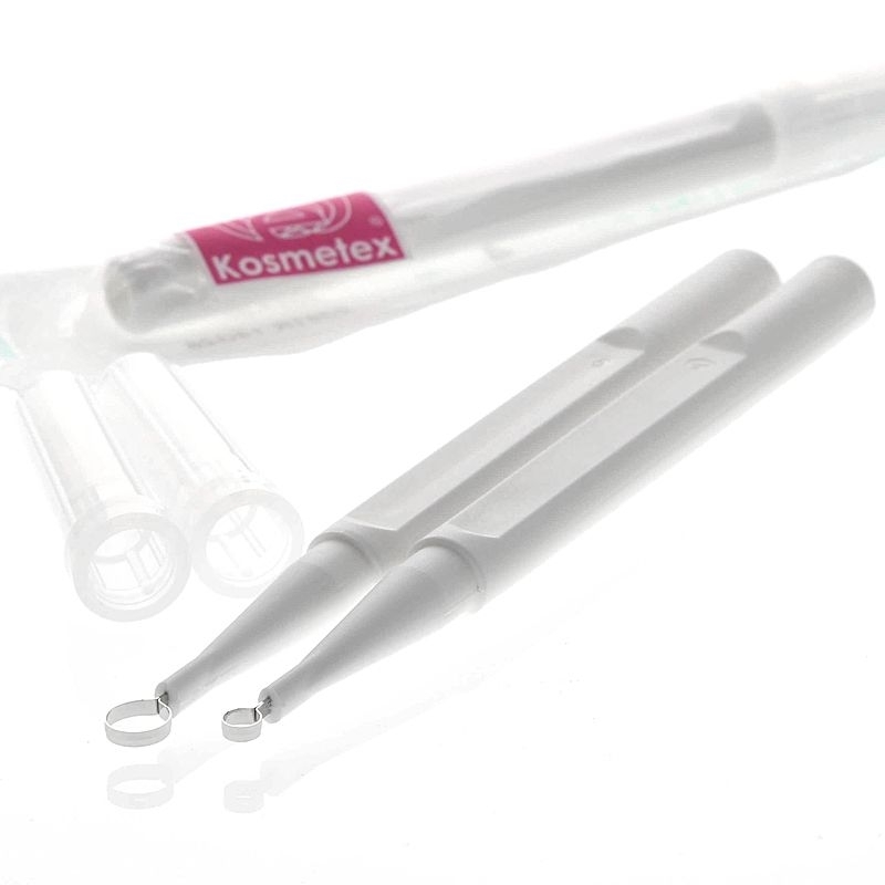 Hautkürette mit Kappe, scharfe Kürette für die Kürettage, Hautcuretten, Kosmetex Curette 7 mm