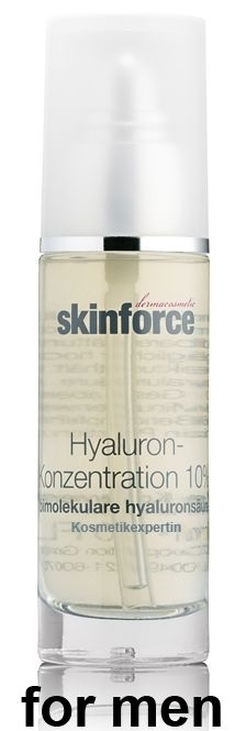 Skinforce men Hyaluron Serum, Männerkosmetik, Hyaluronsäure für einen Glättungseffekt, 30ml 