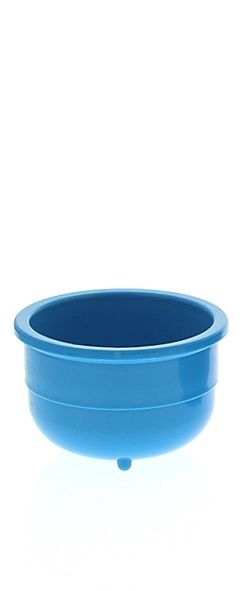 Blaue Schale 35ml aus Kunststoff f. Medizin, Kosmetik, Fußpflege, Nagel, desinfizierbar, autoklavierbar, lebensmittelecht 35 ml