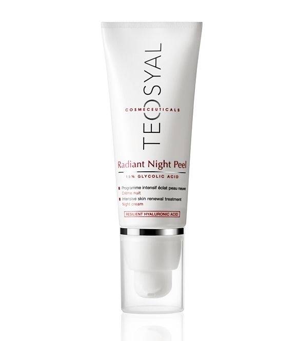 TEOXANE Radiant Night Peel, mit 15% Glykolsäure, Gesichts Peeling Nacht, TEOSYAL, 40 ml 