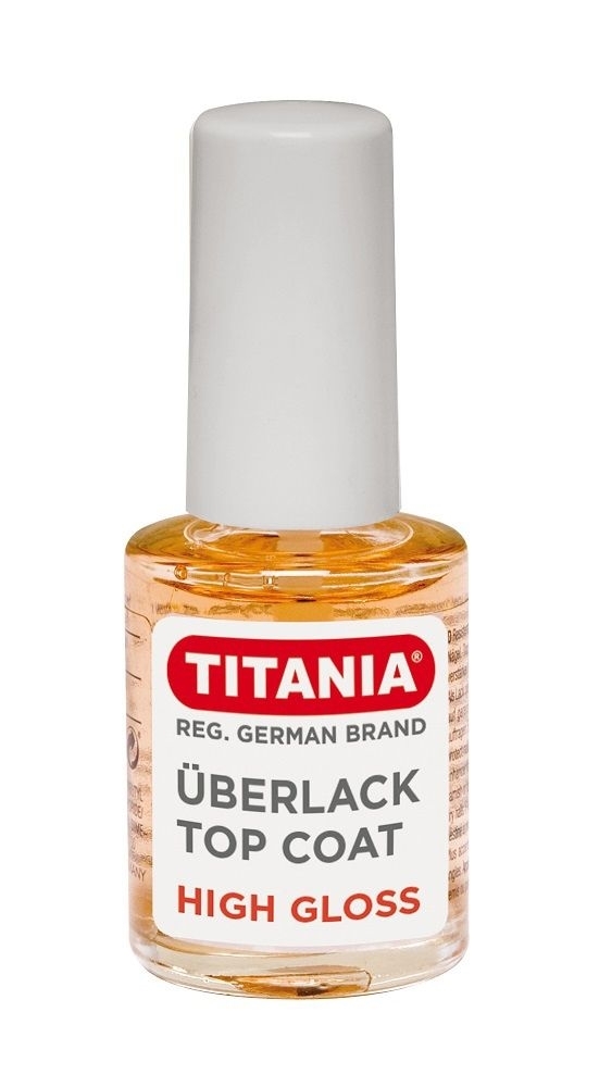 Titania Hochglanz Überlack f. Nägel, Nagelschutz, Finish-Gel,10 ml 