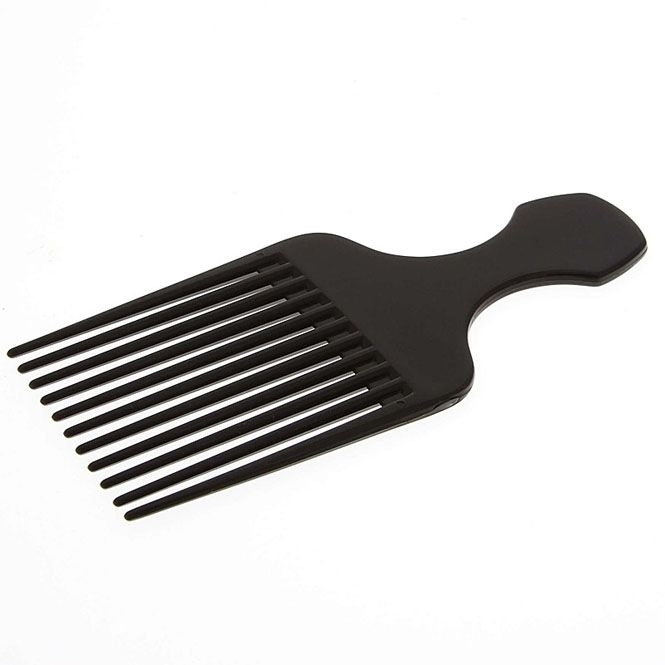 Afro kamm mit Griff, für voluminöses Haar. Kosmetex Afro-Hair-Styler für dichtes, lockiges und langes Haar. 