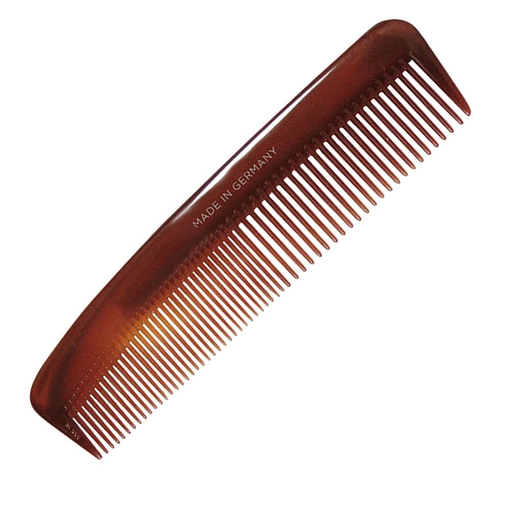 Kosmetex Nasskamm, Frisierkamm, Kamm braun 12.5 cm, für schonendes Haare kämmen, für Damen und Herren 