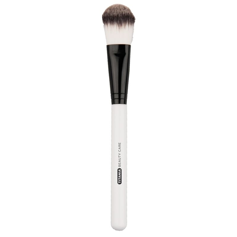 Titania Foundationpinsel 18cm, Make up Pinsel, Foundation Brushes, für ein perfektes Finish, Kosmetikpinsel, groß, weich 