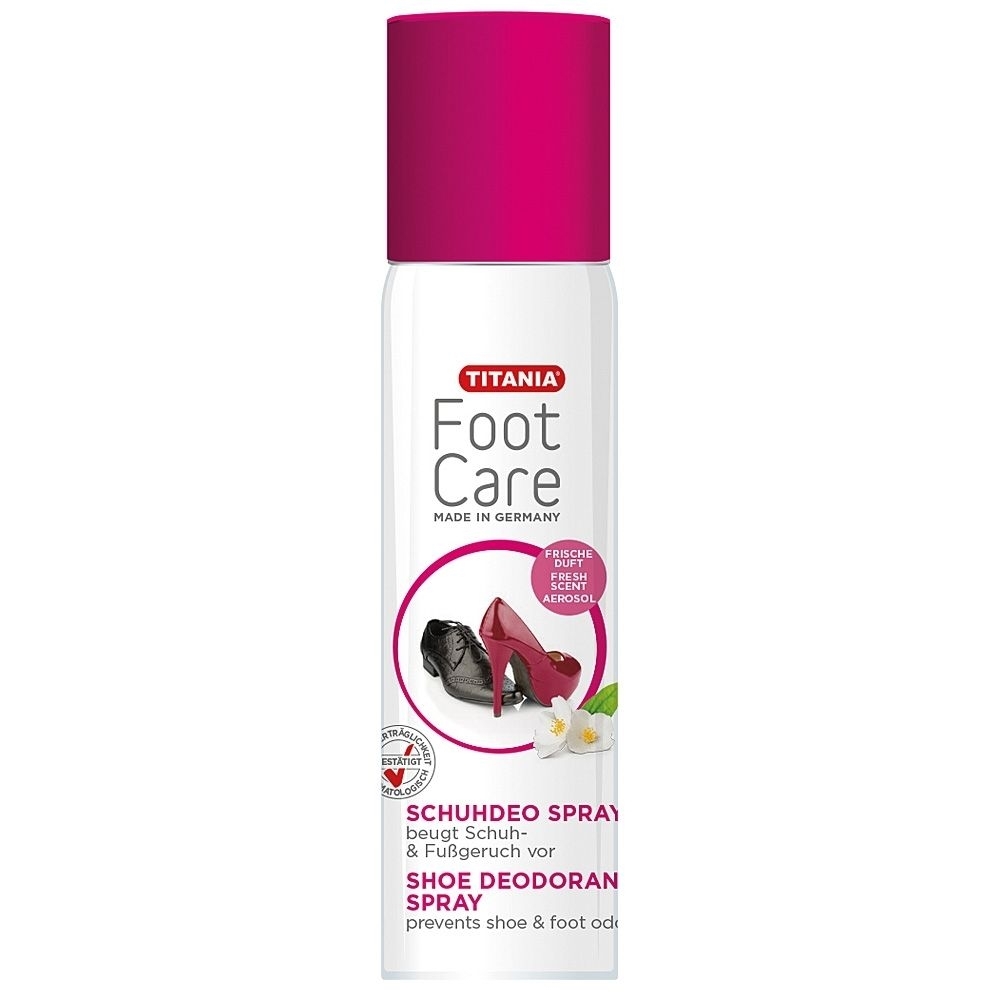 TITANIA Schuh Deospray, desinfizierend, bei Schuhgeruch, Schweißfüße, Schuhspray, 200 ml 