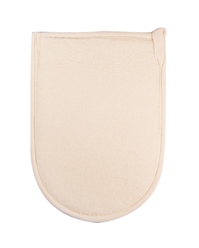 Luffa Massagepad Kosmetex für intensives Peeling und Massage, Hand Peelingpad, groß, Massagehandschuh 