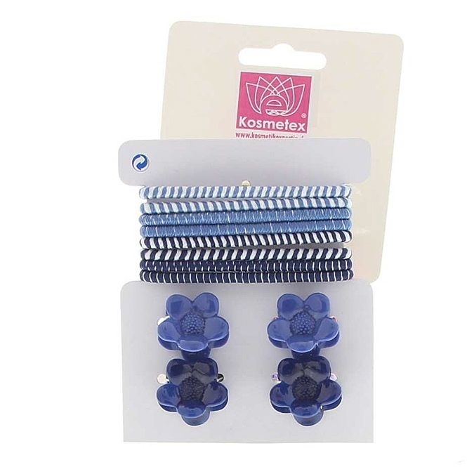 Haarschmuck Sets in maritimen Farben Haargummis, Haarklammern und Clipse 