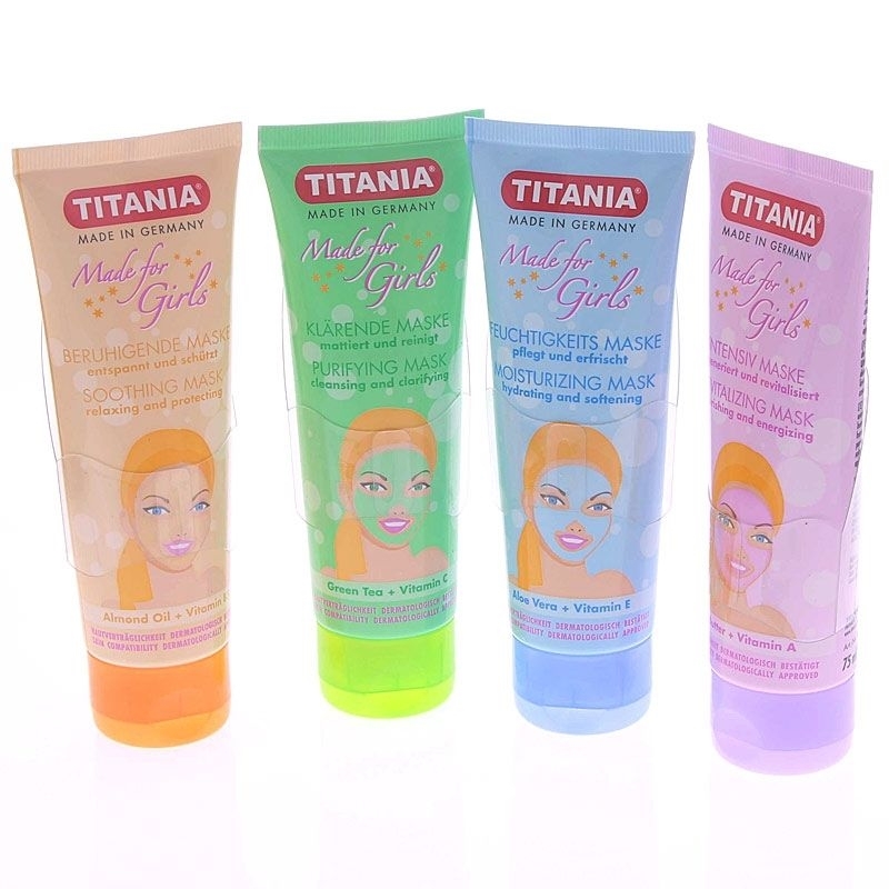 Gesichtspflege Masken Made For Girls 4teiliges Pflegeset für Mädchen, Titania, 4x 75ml 