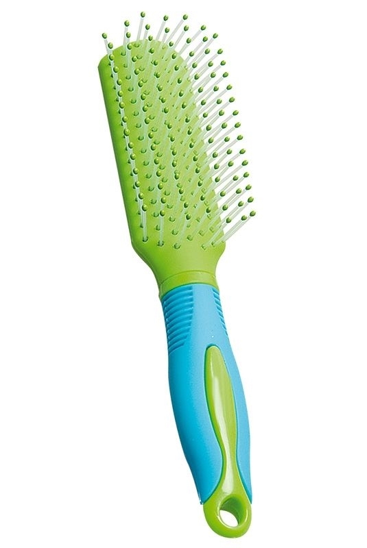 Kinder Haarbürste, Kosmetex Kinderbürste, grün blau 