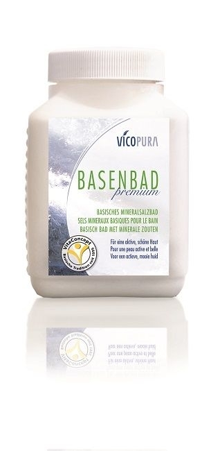 VICOPURA Basenbad Premium, mineralisches Basensalz, basisches Badesalz 