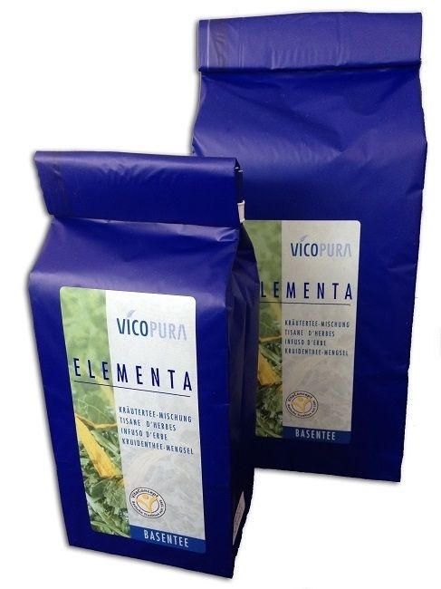 VICOPURA Elementartee, Basentee, Basenkur, Kräutertee Entschlackung und Entsäuerung mit 28 Kräutern 