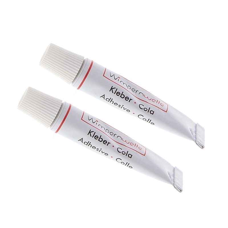 Wimpernwelle Kleber zum Fixieren der Wimpern, Wimpernkleber, Fixierer für Wimperndauerwelle, 2 g 2 Stück