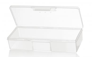 Kosmetex Aufbewahrungsbox, transparten, für Feilen und Schminkpinsel, 