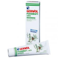 GEHWOL Fusskraft Grün, Normale Haut, Fussdeo Creme, Fußcreme 125ml
