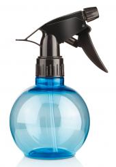 Leere Sprühkopf-Flasche 300ml, Kosmetex, Blau Sprühflasche Zerstäuber, Plastik glasklar, zylindrisch 