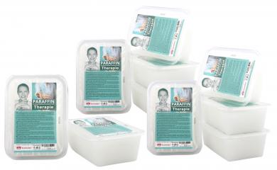 Paraffin-Bad Therapie Kosmetex für Gelenk Paraffin-Bäder, Parfümfrei, Parafin mit niedrigeren Schmelzpunkt 10x 500ml