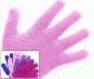 Peelinghandschuh (1 Paar) für intensives Peeling und Massage, trocken oder nass anwendbar, Farbe: Rosa