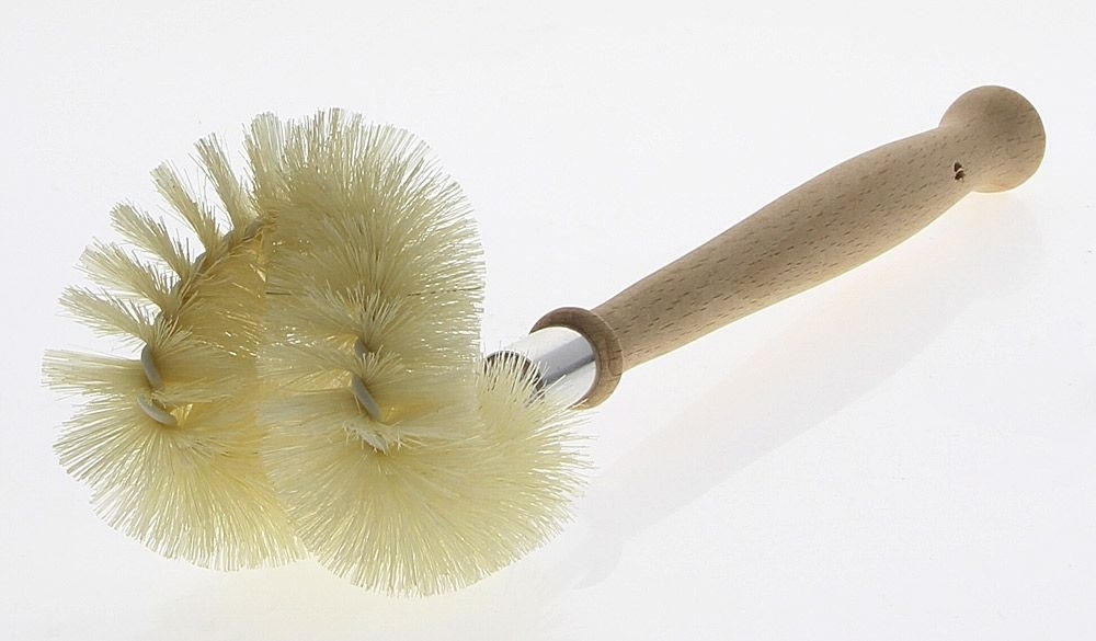 Klobürste Mit Randreiniger – WC-Bürste Aus Buchenholz & Naturborsten | 37 Cm | Für Gründliche Reinigung