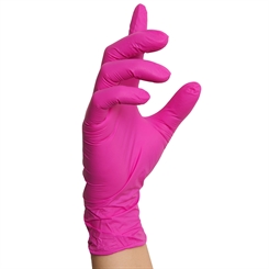 Nitrilhandschuhe Pink Magenta, Candy Einmalhandschuhe, 100 Stück 