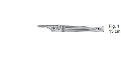 Bayha Griff 1, Skalpellgriff, Halter für Skalpellklingen 