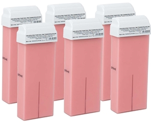 6x SieDepil Wachspatrone Pink Titanium, Breit 100ml 
