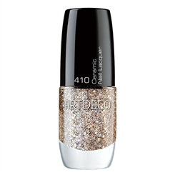 Artdeco Nagellack 410, rosy glitz glitzerndes Rosa, Ceramic Nail Lacquer, 6ml 