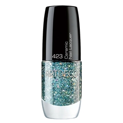 Artdeco Nagellack 423, green glitz glitzerndes Grün , Ceramic Nail Lacquer, 6ml 