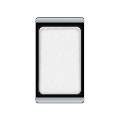 Glamour Eye Shadow, 313, edles weiß Lidschatten mit Glitterpartikelchen, Artdeco 