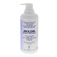 Akildia Schutzcreme von Akileine, Fußhautpflege für Diabetiker, 500ml 