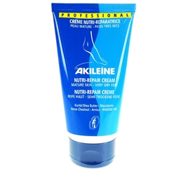 Akileine Nutri-Repair-Karite-Regenerations-Fußcreme für anspruchsvolle und trockene Füße, 150ml 