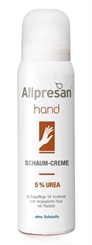 Allpresan Hand Schaum-Creme, 5% Urea Aufbaupflege für trockene und strapazierte Haut 