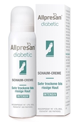 Allpresan diabetic INTENSIV Schaum-Creme, 10% Urea Medizinprodukt zur Behandlung trockener und rissiger Fußhaut 