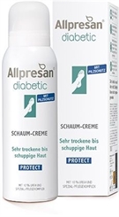 Allpresan diabetic PROTECT Schaum-Creme, 10% Urea zur Pflege sehr trockener und schuppiger Fußhaut bei Diabetes 