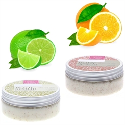 Kosmetex Körperpeeling mit Zucker Peeling, Sugar Body Scrub mit Mango Shea Butter, Mandelöl, Jojobaöl 